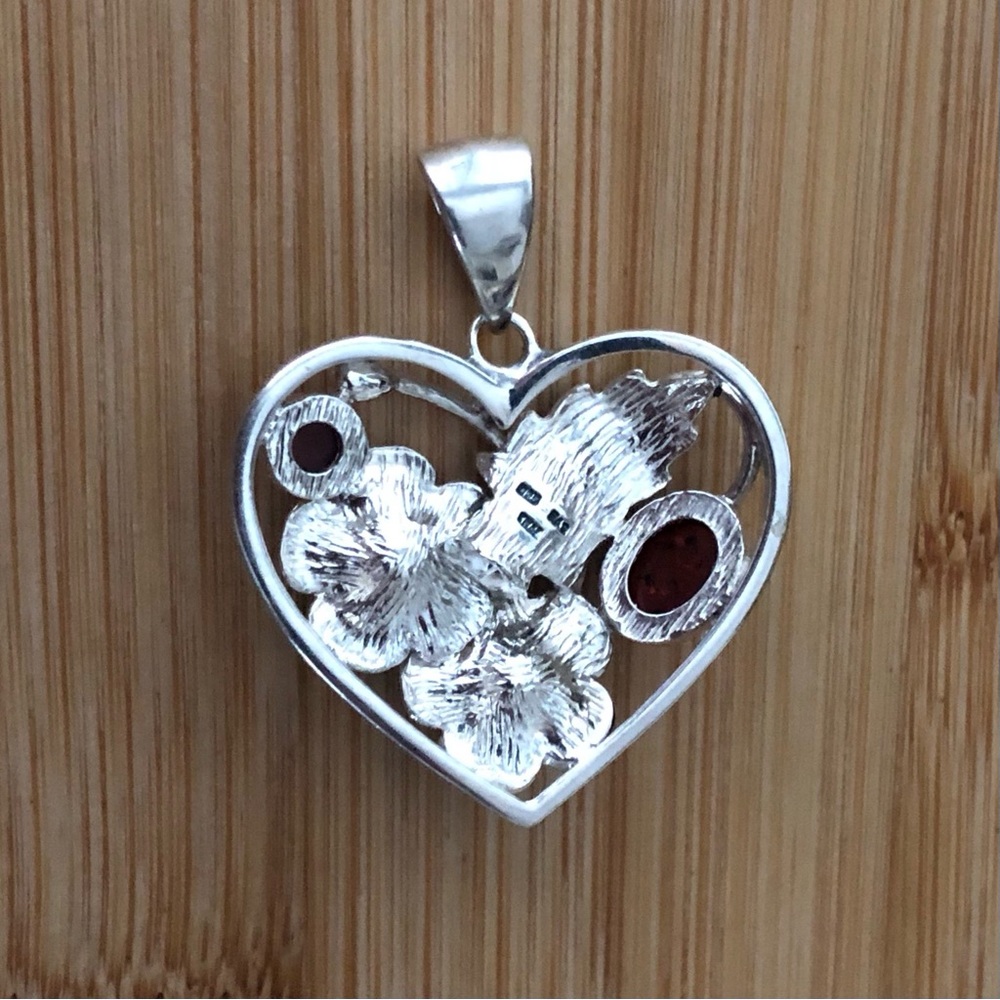 $54  Designer Estate Pendant & Chain  Sterling Silver  Marked 925 & FAD 925 THAI - Picture 9 of 10